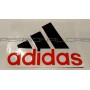 Наклейка   логотип   ADIDAS   (14x9см, черно-красная)   (0009)