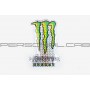 Наклейка   логотип   MONSTER ENERGY   (12x17см, голограмма)   (7312A)