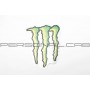 Наклейка   логотип   MONSTER ENERGY   (21х16см)   (7312F)