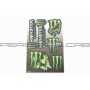 Наклейки (набор)   спонсор   MONSTER ENERGY   (25х21см)   (7076)