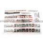 Наклейки (набор)   спонсор   SHIMANO   (37х24см)   (B15)