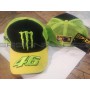 Бейсболка   46 VALENTINO ROSSI AND MONSTER ENERGY   (желто-черная, сетка)