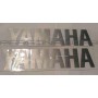 Наклейка   буквы   YAMAHA   (16х4см, 2шт, серебро)